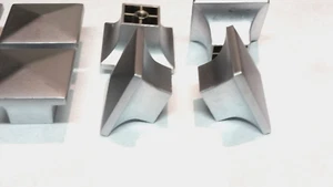 (16 piezas) Perilla de cajón cuadrada de metal macizo tira mango satinado - Imagen 1 de 2