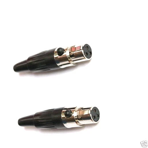 2pcs Spare Connector adapter Mini XLR 3-Pin Female for AKG SAMSON Microphones - Image 1 of 1