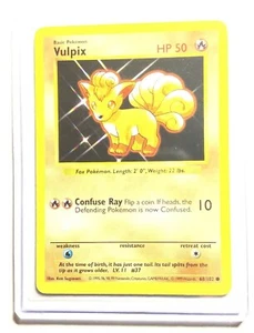 VULPIX - 68/102 - Juego Base SHADOWLESS - Carta Pokémon - EXCELENTE / CASI NUEVO - Imagen 1 de 1