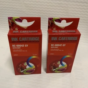2PK New Grey Ink Cartridge For Canon CLI42 CLI-42 Canon PIXMA PRO-100 Pro100 - Picture 1 of 1
