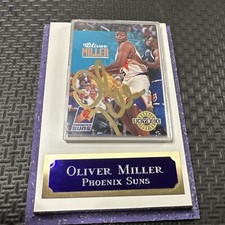 Oliver Miller Autographed 1992 Skybox NBA Rookie Card With Plaque