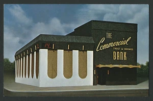 Storm Lake IA: um 1970? AK Gewerbe Trust & Sparkasse w. 5. & See - Bild 1 von 2