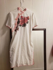 vintage kimono style floral pink dress - Picture 1 of 5