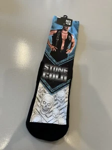 WWE Walkout Stone Cold Steve Austin L/XL Rock Em Socks Unisex NWT - Picture 1 of 4