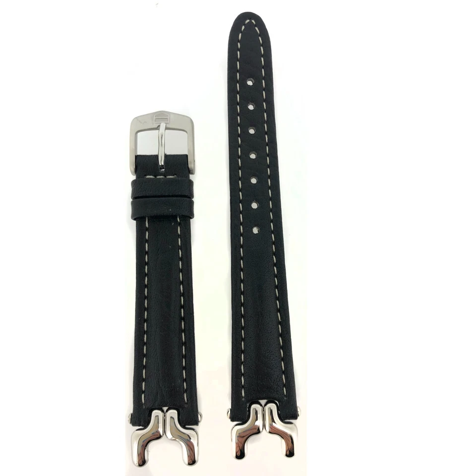 Tag Heuer Band BC0751 S/EL Sports Edition Series Leather Metal Ends Pieces 15mm - Image 1 of 1
