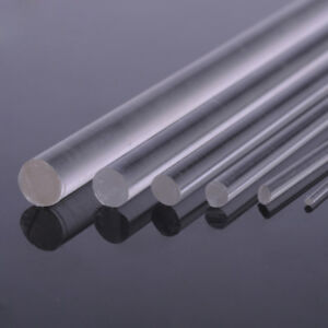 Clear Acrylic Rod 1/1.5/2/3/4/5/6mm Diameter x250mm Long Round Perspex Solid Bar