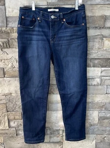 LEVIS Boyfriend RED TAG Size 28 Womens Jeans Stretch Dark Wash  - Picture 1 of 6