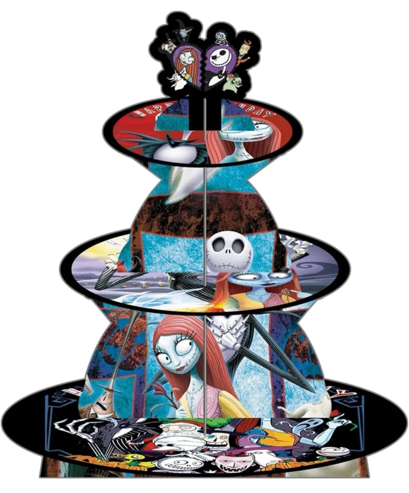 NEW!! Nightmare Before Christmas Cake Stand Multi Color - Image 1 of 4