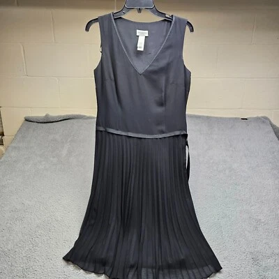 Vestido para mujer Liz Claiborne 6 negro sin mangas vestido largo fluido Foto 1 de 4