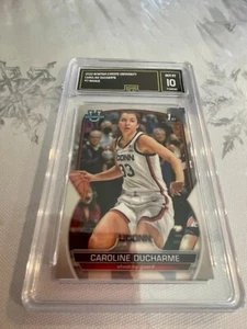 CAROLINE DUCHARME UCONN 2023 BOWMAN CROMO UNIVERSITARIO ROOMKIE RC # 7 GRADO 10 - Foto 1 di 2