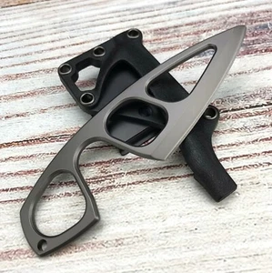 Cuchillo táctico de hoja fija de acero inoxidable para caza camping EDC cuchillo + funda - Imagen 1 de 6