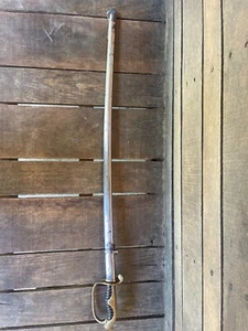 Japanese Naval Officer Dress Sword WWII WW2 Saber w Sheath Antique Vintage )_ - Picture 1 of 14