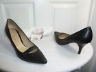 TE CASAN NY BLACK GEMMA WOVEN LEATHER PUMPS LIMITED EDITION 40 US 9½ $365