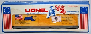 Lionel 6-7606 O Gauge State of Massachusetts Boxcar #7606 LN/Box - Picture 1 of 4