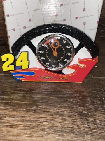 Jeff Gordon #24 Desk Clock Tachometer Style NASCAR Racing 8 1/2" Character Cover