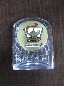 lamp mathematics insert trophy award clear acrylic - Picture 1 of 1