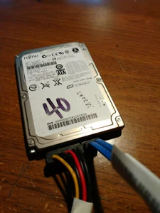 HP Laserjet M3027 40Gb SATA HD w/ SATA _ Power Cable - Picture 1 of 2