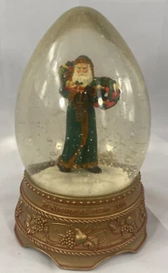 2004 Hallmark-St. Nicholas Egg Shaped Water Globe-Plays ‘Jolly Old St. Nicholas’ - Picture 1 of 11