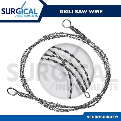 GIGLI Saw Wire Neuro Surgical & Veterinary Instruments 25 Inch German Grade - Image 1 of 4