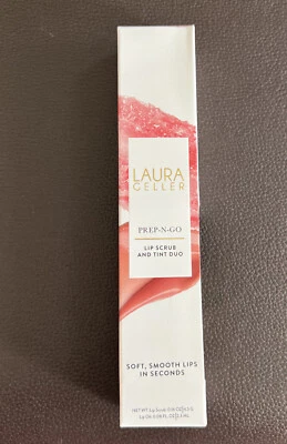 LAURA GELLER Lip Scrub and Tint Duo In Finish Line 0.16 Oz | 4.5 G NIB MSRP $24 - Image 1 of 2