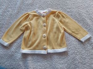 Gymboree 12-18 Months A Pop of Daisies Yellow Cardigan Flower Buttons Sweater