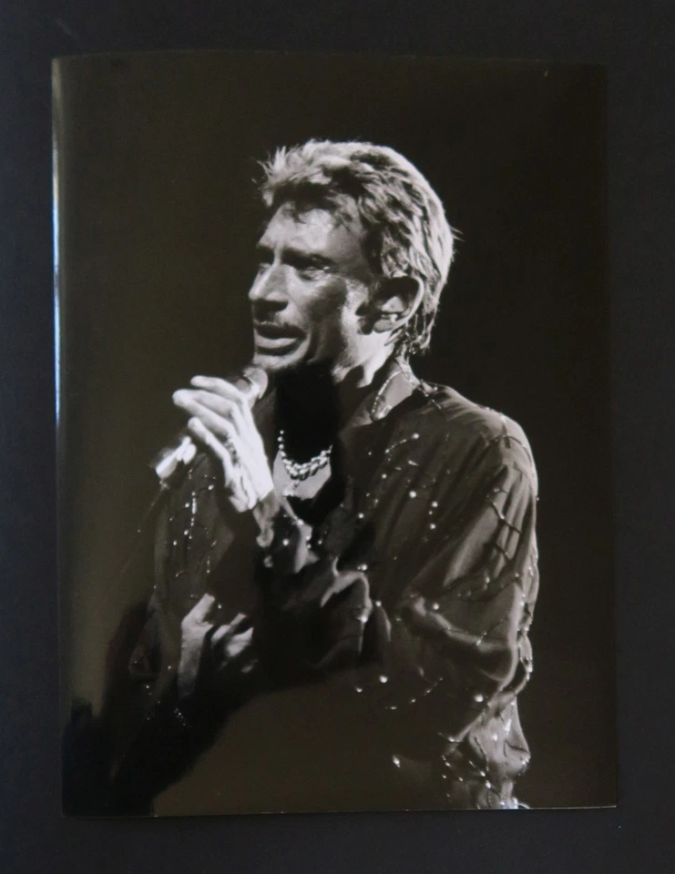 Photo concert argentique JOHNNY HALLYDAY circa 2000 18x24 cm - Photo 1/1