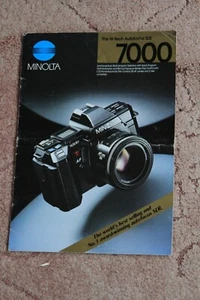 Clean MINOLTA 7000 Camera SALES BROCHURE / BOOKLET - Picture 1 of 5