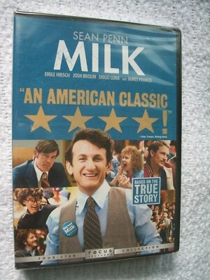 MILK DVD 2008 Universal Studios Widescreen Sean Penn James Franco A True Story - Image 1 of 2
