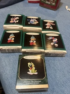 Hallmark Tiny Toons Adventures/ Looney Tunes Lot of 7 Miniature Ornaments - Picture 1 of 10