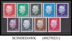 MONACO - 1974-78 PRINCE RAINIER III STAMPS CV=21.20 USD - 9V - MINT NH - Picture 1 of 1