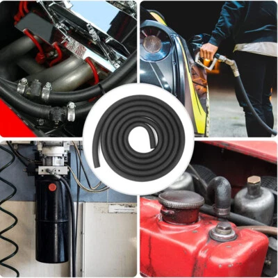 US 1/4" 6mm ID 6FT Kit de Línea de Combustible Motocicleta Filtro de Gasolina Tubo de Aceite Abrazadera de Manguera Foto 1 de 4