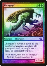 Lhurgoyf FOIL 8th Edition PLD Green Rare MAGIC THE GATHERING CARD ABUGames