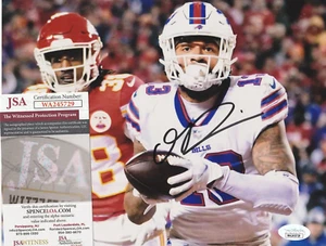 GABRIEL DAVIS BUFFALO BILLS JSA AUTHENTICATED ACTION SIGNED 8x10 - Picture 1 of 1