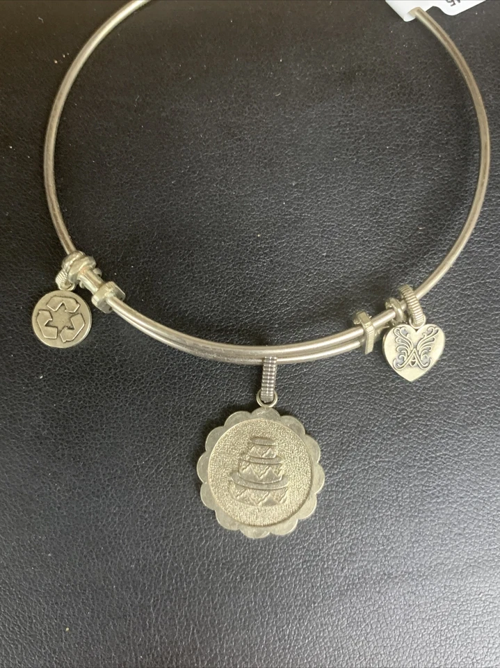 Pulsera Angélica de latón blanco día boda 610-00545 Foto 1 de 1