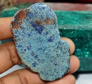 GIE Certified 136.80 Ct Arizona A++ Natural Blue Turquoise Slab Loose Gemstone - Picture 1 of 4