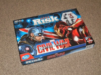 MARVEL RISK GAME : CAPTAIN AMERICA CIVIL WAR - IN VGC (FREE UK P&P) - Image 1 of 4