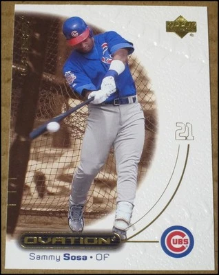 2001 Upper Deck Ovation Sammy Sosa Baseball Card #36 Chicago Cubs NRMT - Image 1 of 3