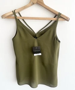 TopShop Women’s Camisole Style Summer Top Brand New UK Size 6 - Picture 1 of 10