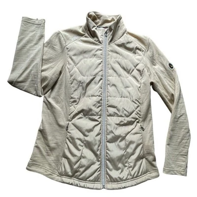 Chaqueta Ralph Lauren RLX Tour Cremallera Completa Logo Eagle Point Beige Pequeña Mujer NUEVA SIN ETIQUETAS Foto 1 de 4