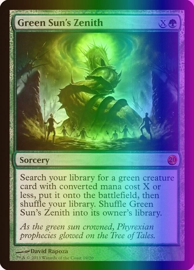MTG Magic the Gathering Green Sun's Zenith (19/20) FTV Twenty NM FOIL - Image 1 of 1