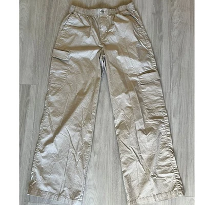 Celebrity Pink Women Beige Cargo Pants Wide Leg Elastic Waist Size Small - Image 1 of 4