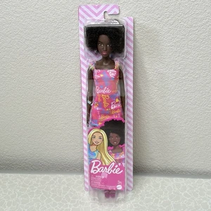 Mattel Barbie Doll Curly Afro Hair Pink Dress Fashionistas #192 Black Doll NIB - Picture 1 of 2