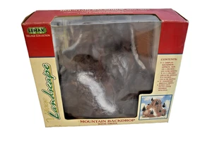 Lemax Weihnachtsdorf Landschaft Berg Hintergrund mit Bäumen 1998 Vintage - Bild 1 von 3