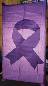 Domestic violence banner L46W70 Inches all purple - Picture 1 of 6