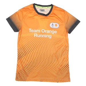 Damen T-Shirt Orange & Grau Team Orange Laufen Modern S Kurzarm Rundhals - Bild 1 von 6