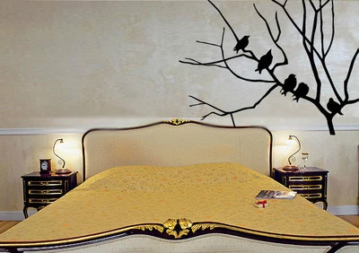 Pegatinas de Pared Vinilo Calcomanía Pájaros Árbol Rama Naturaleza Fauna Decoración Mural (ig054) Foto 1 de 3