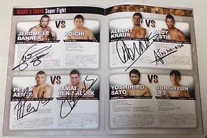 Jerome Le Banner Peter Aerts +6 Signed Glory 8 Event Program PSA/DNA COA Auto'd - Picture 1 of 24