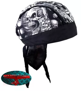 ASSASIN Bandana Kopftuch Headwrap Biker Chopper Cap V2 Biker Club 1% Skull - Bild 1 von 1