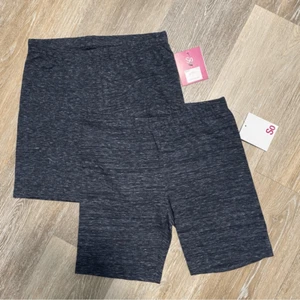 SO Kohls pack of Bundle pack girls bike shorts dark gray Heather Black -10 - Picture 1 of 3