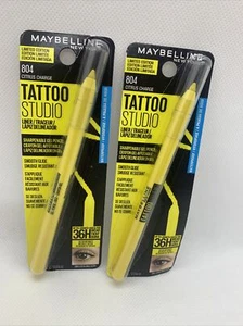 Maybelline Tattoo Studio 36H Wear Eye Liner Stick - 2 pack 804 yellow citrus - Picture 1 of 3